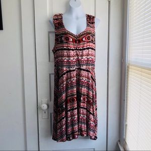 American rag tribal print skater dress size 2x